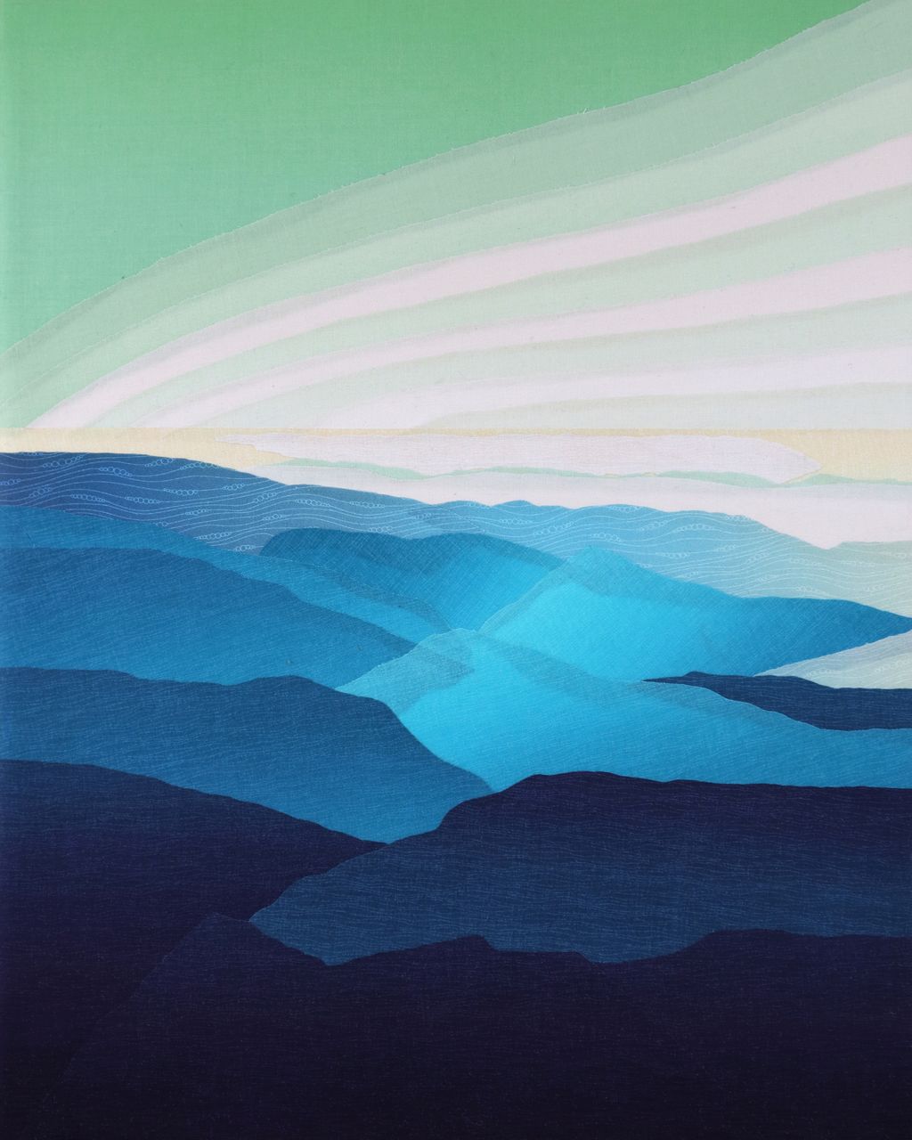 Picture of Green and Cream Sky