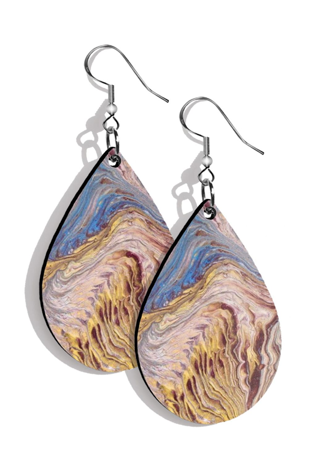 Picture of Gold Geode Pixie Earrings