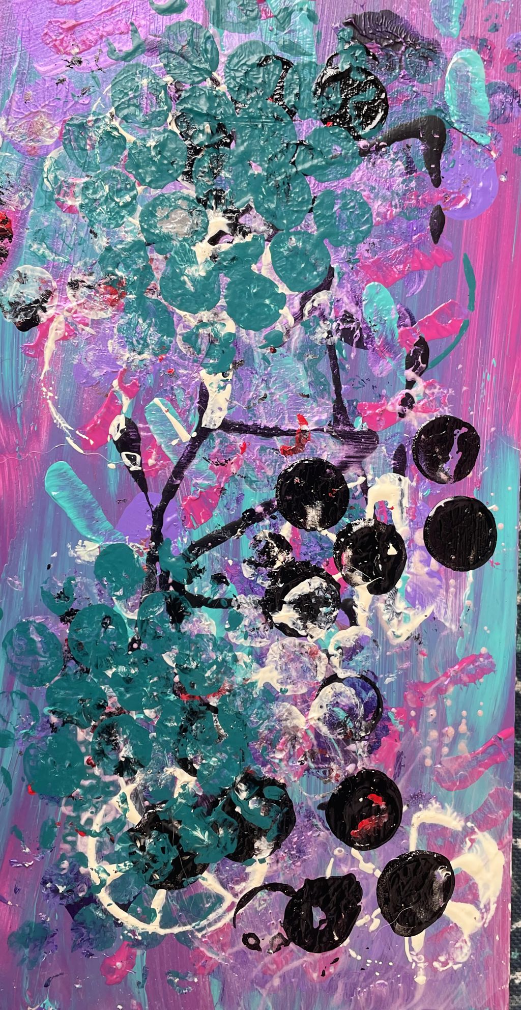 Picture of Purple and teal background