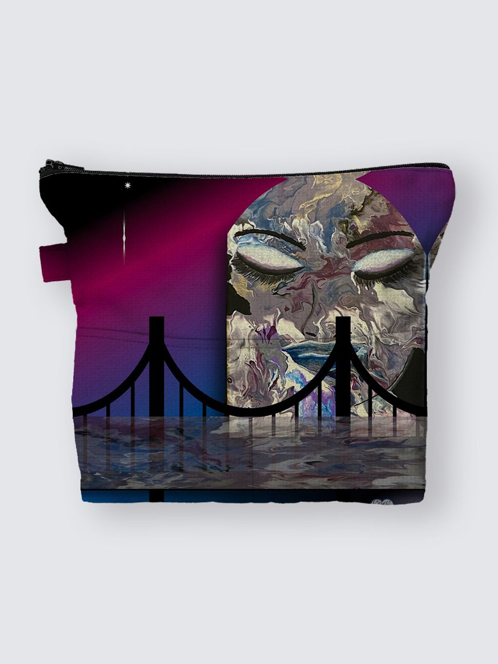 Picture of Burning Bridges Raya Canvas Carryall Pouch