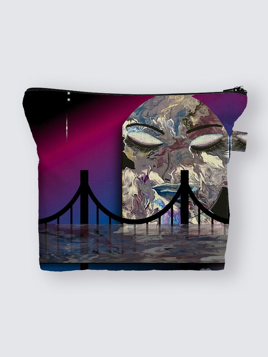 Picture of Burning Bridges Raya Canvas Carryall Pouch