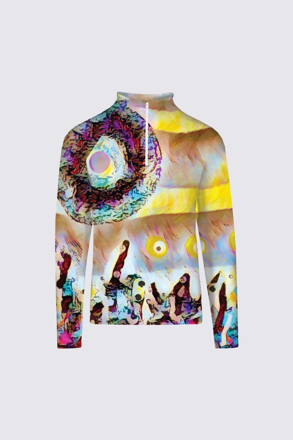 Picture of Solar Abstract 3 Sydney half-zip Top
