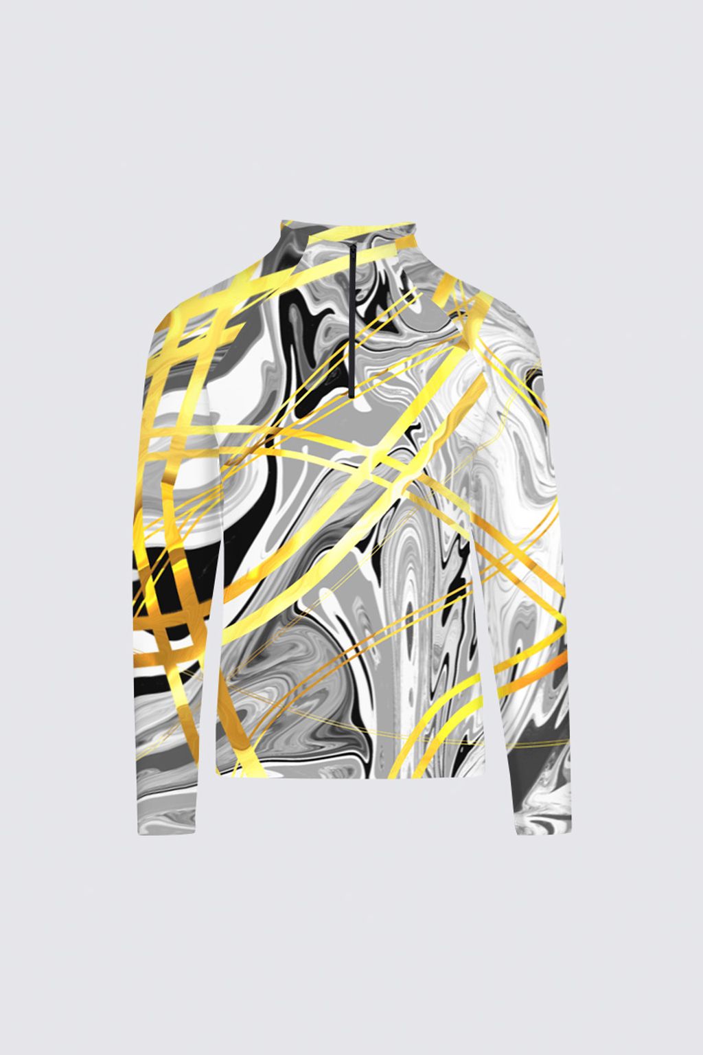 Picture of Silver and gold MLS08 Sydney Black Active Top