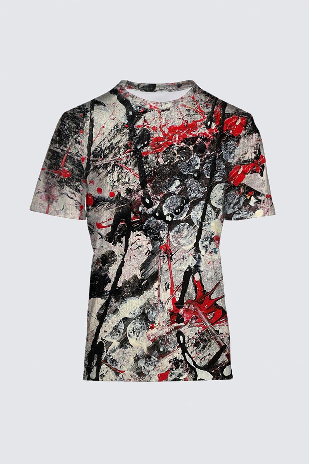 Picture of Black and White Abstract Men's T-Shirt MSS07