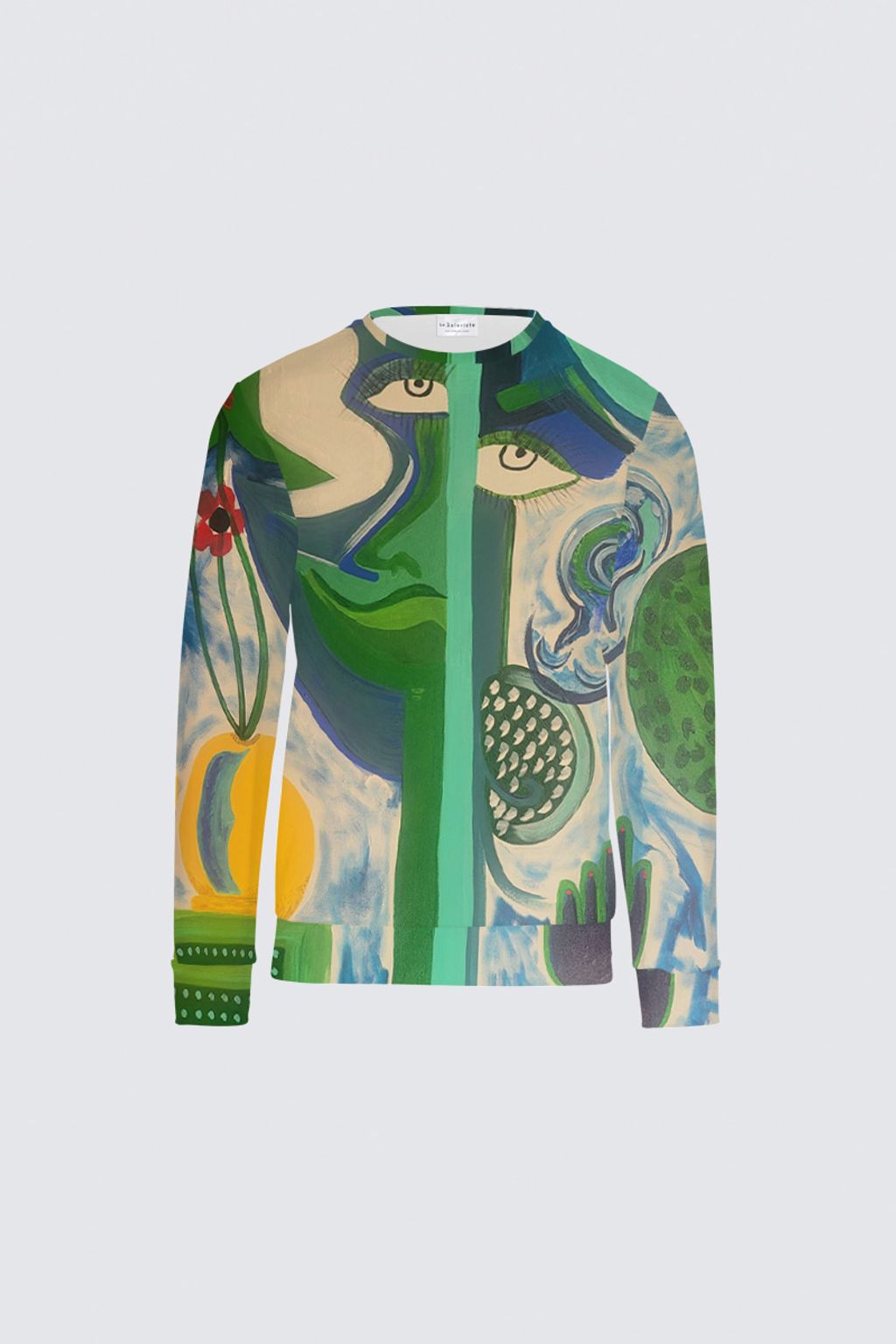 Picture of Face and Flowers Samo Sweatshirt