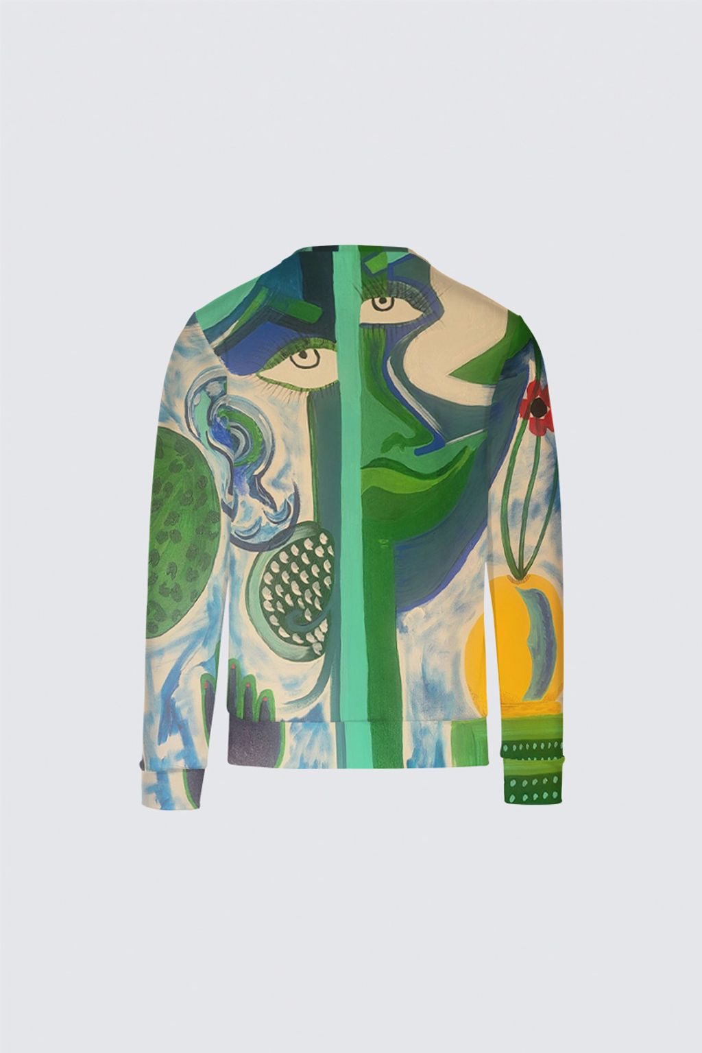 Picture of Face and Flowers Samo Sweatshirt