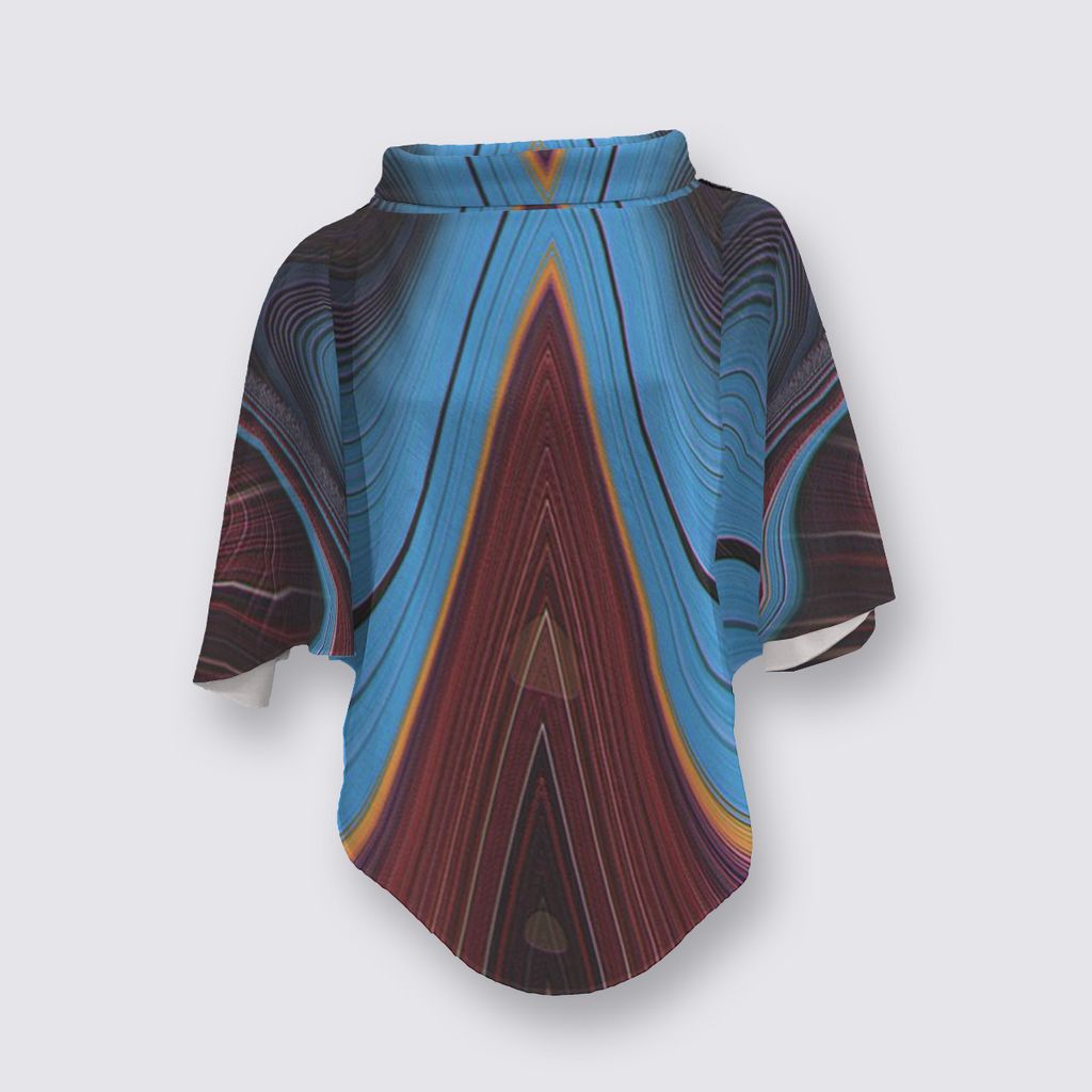 Picture of Evening Light Mokran High Collar Poncho