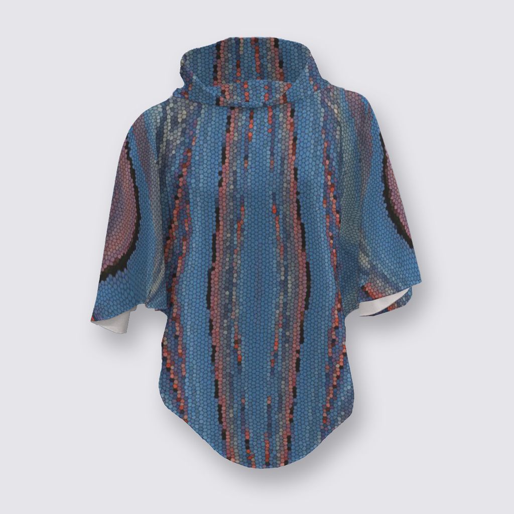 Picture of Ocean beads Mokran High Collar Poncho