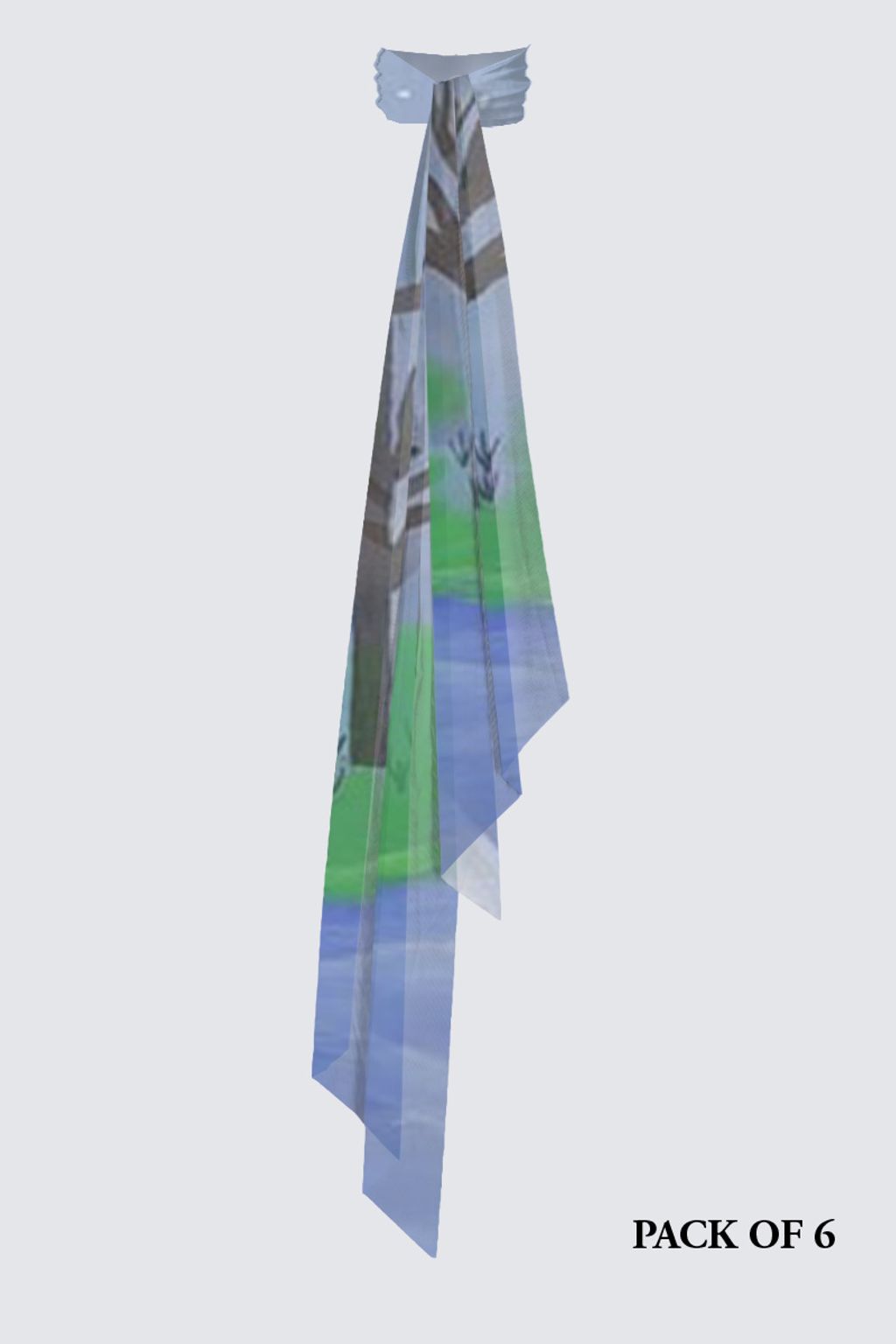 Picture of Clear cold night Pack of 6 Rébecca Light Drape Scarf