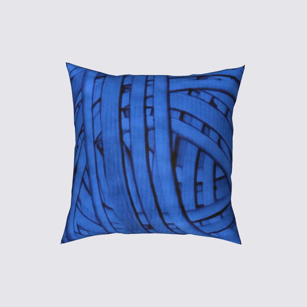 Picture of Paper art blue Pablo Cushion Cover