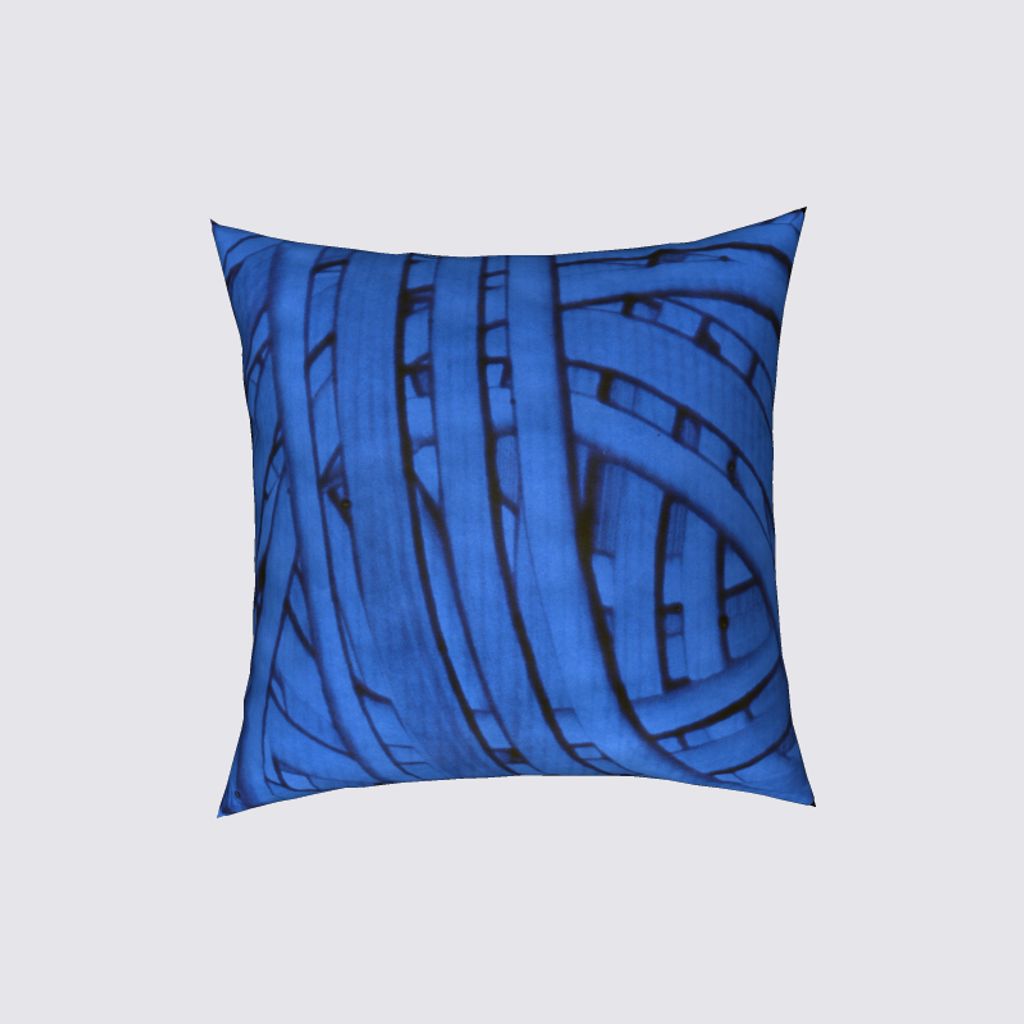 Picture of Paper art blue Pablo Cushion Cover