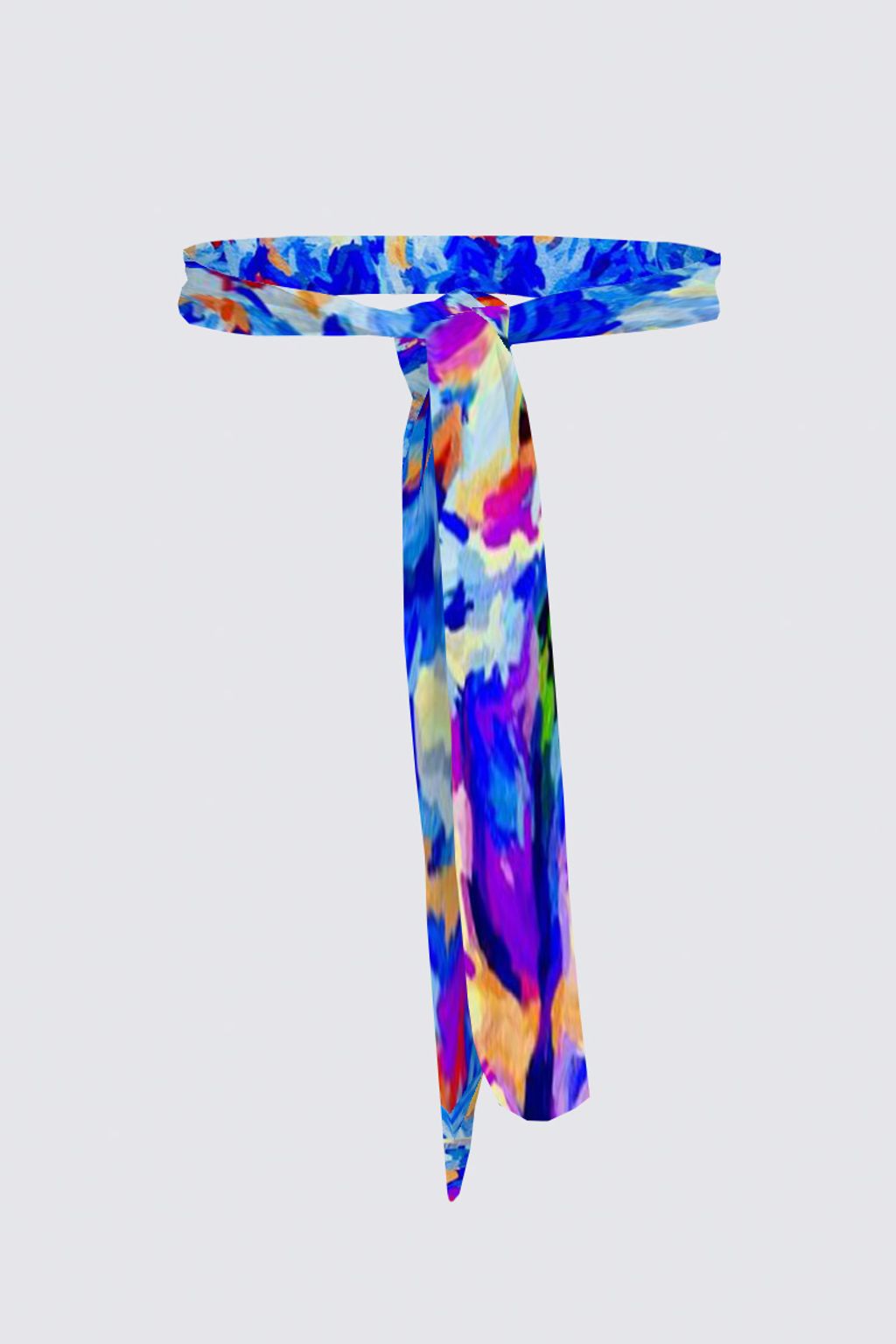 Picture of Magical Blue Stream Sierra Belt in Knit Chiffon