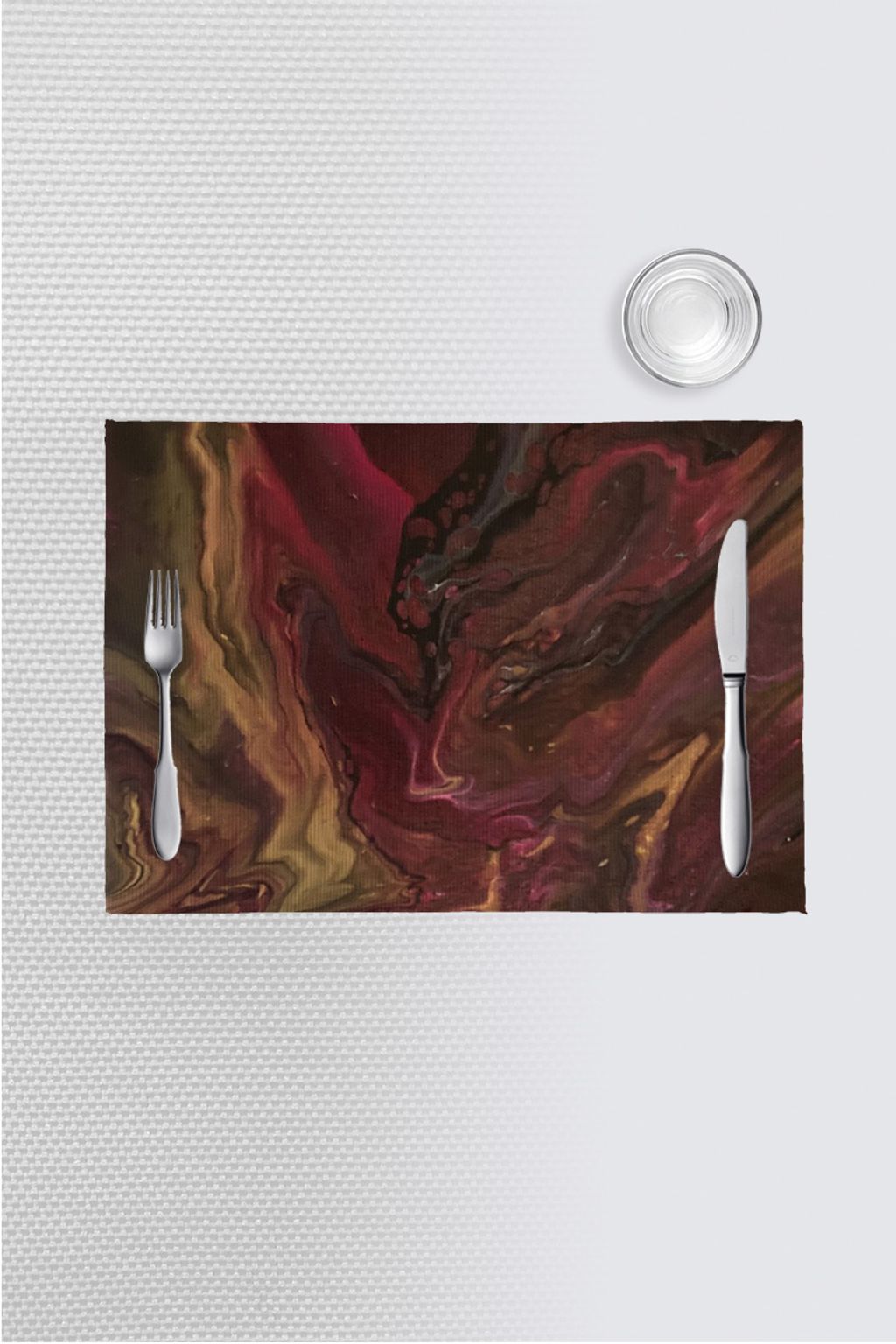 Picture of Red and Gold Céleste Placemats (pack of 4)