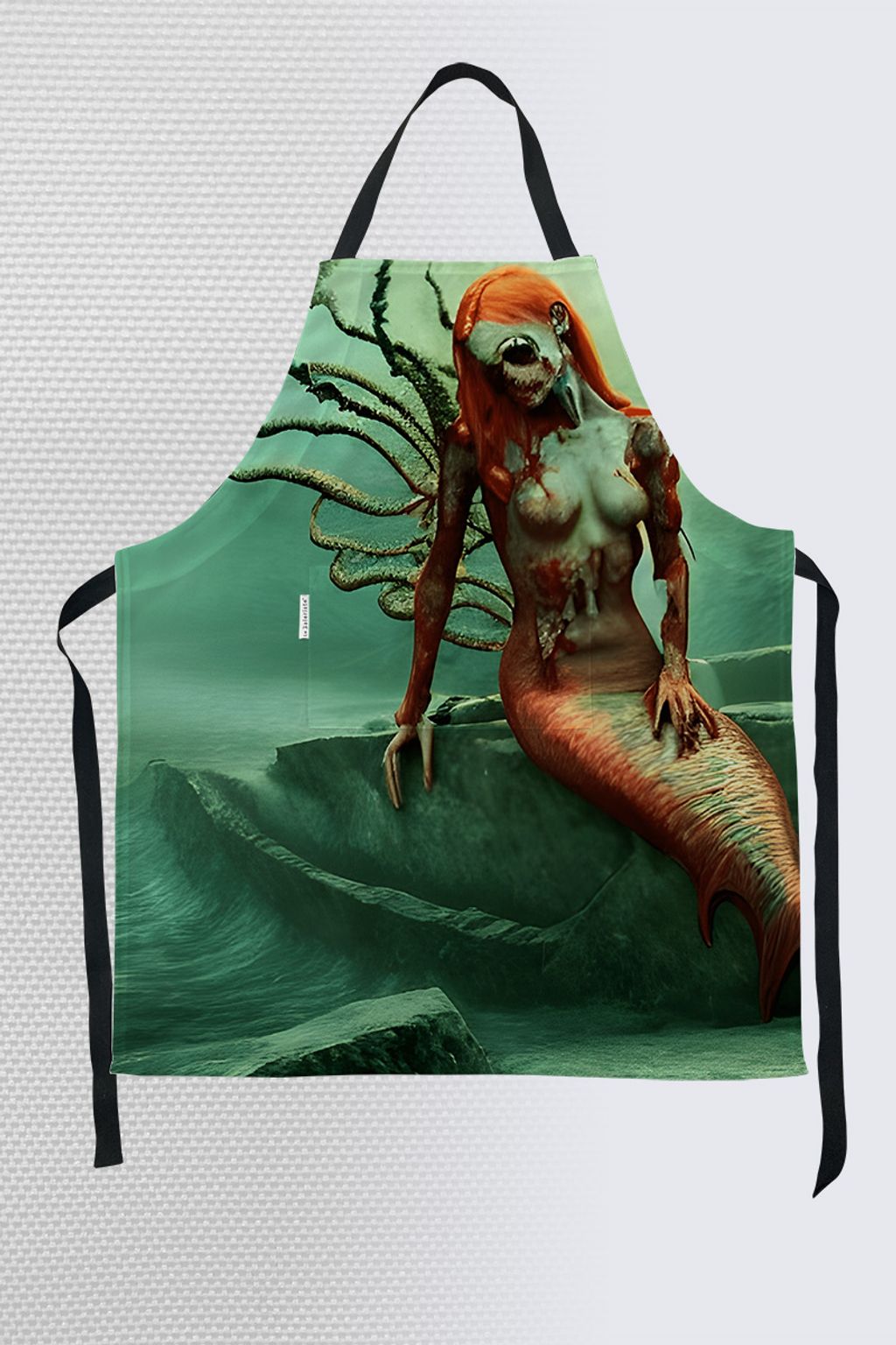Picture of Bloody and gory Redhead Zombie Mermaid Angèle Apron