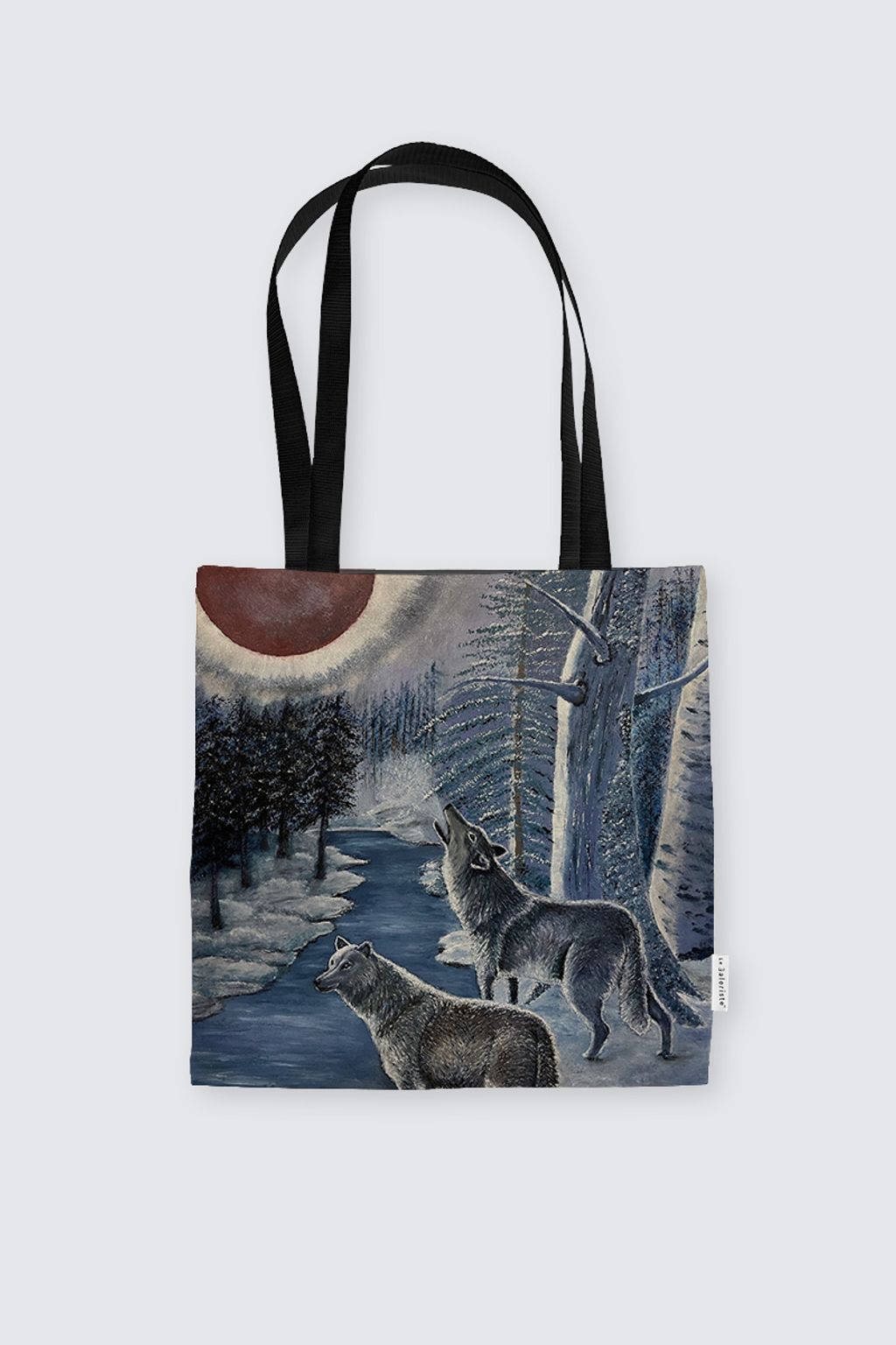 Picture of A Red Moon Chorus  Suede Tote