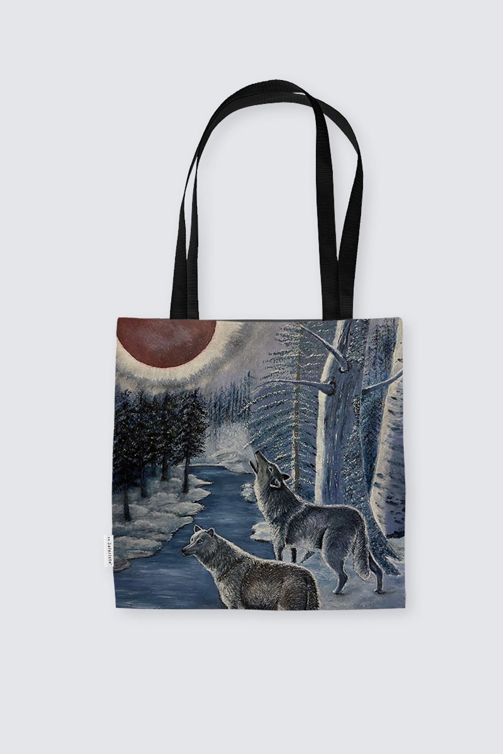 Picture of A Red Moon Chorus  Suede Tote