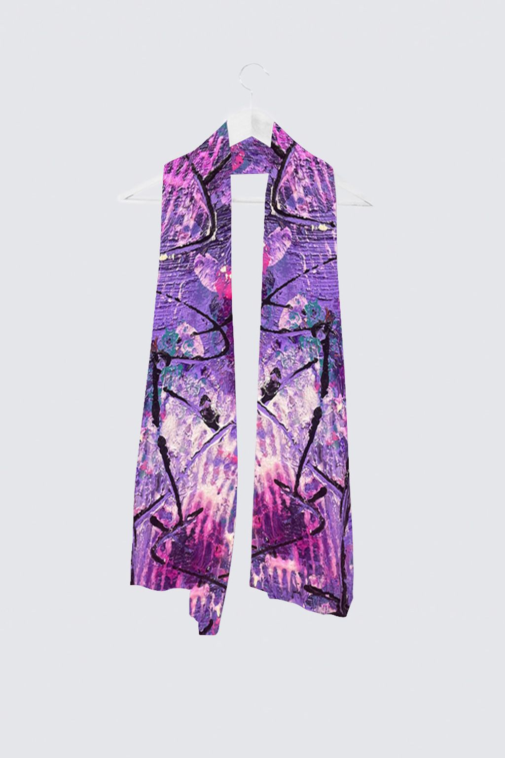 Picture of Purple Abstract Vivienne Scarf