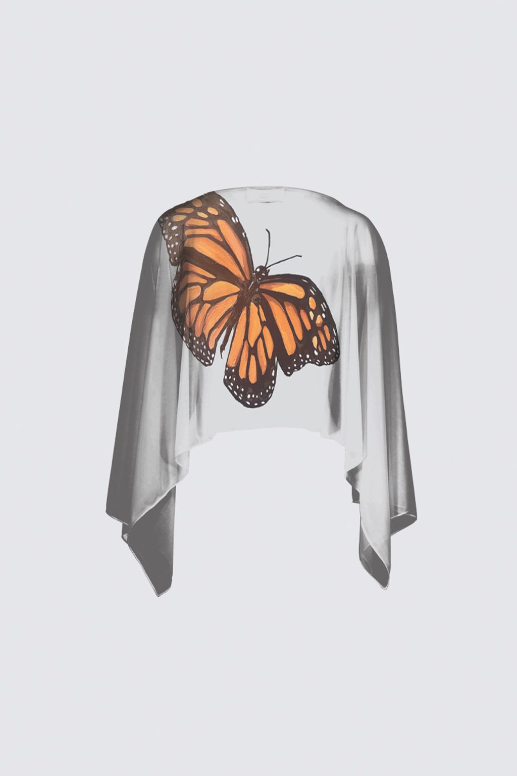 Picture of Butterfly Lt.Gray Claudia Shawl