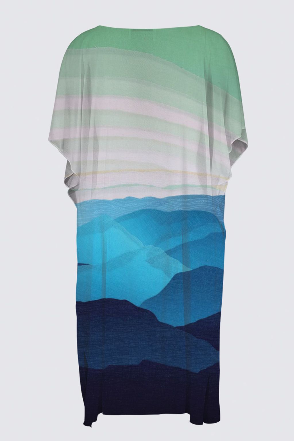 Picture of Green and Cream Sky YK Kimono Wrap