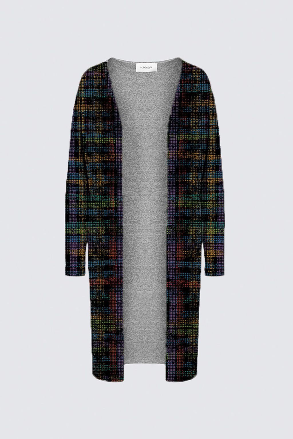 plaid duster cardigan
