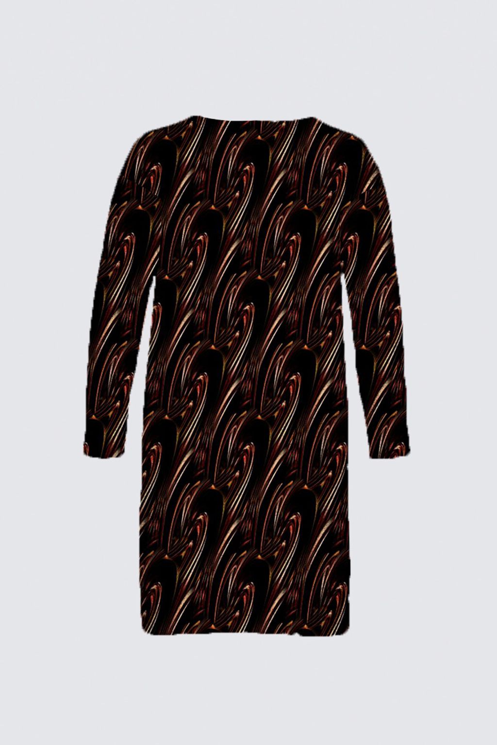 Picture of Liquorice ripple Plus-Size Nikki Duster Cardigan
