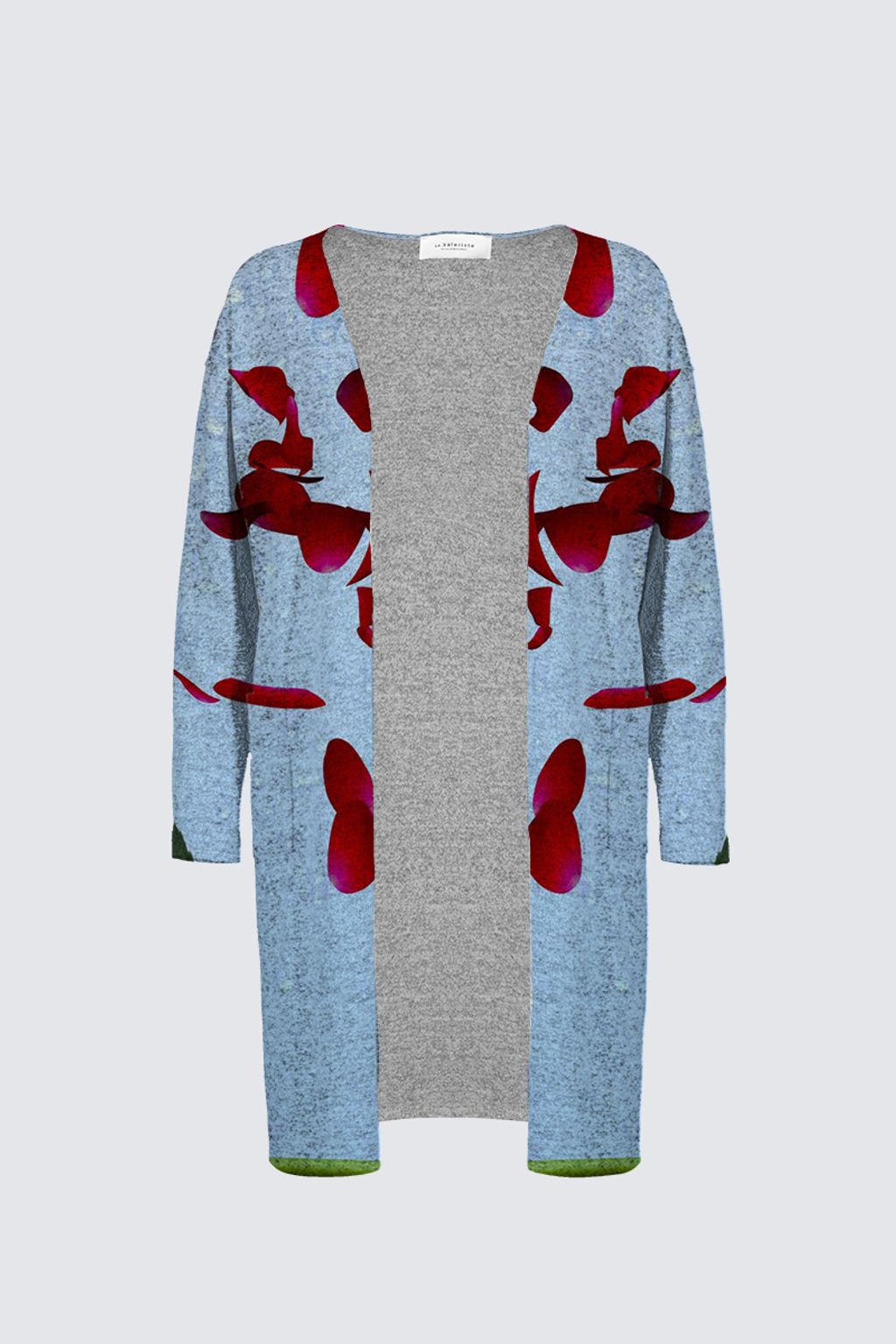 plus size red duster cardigan