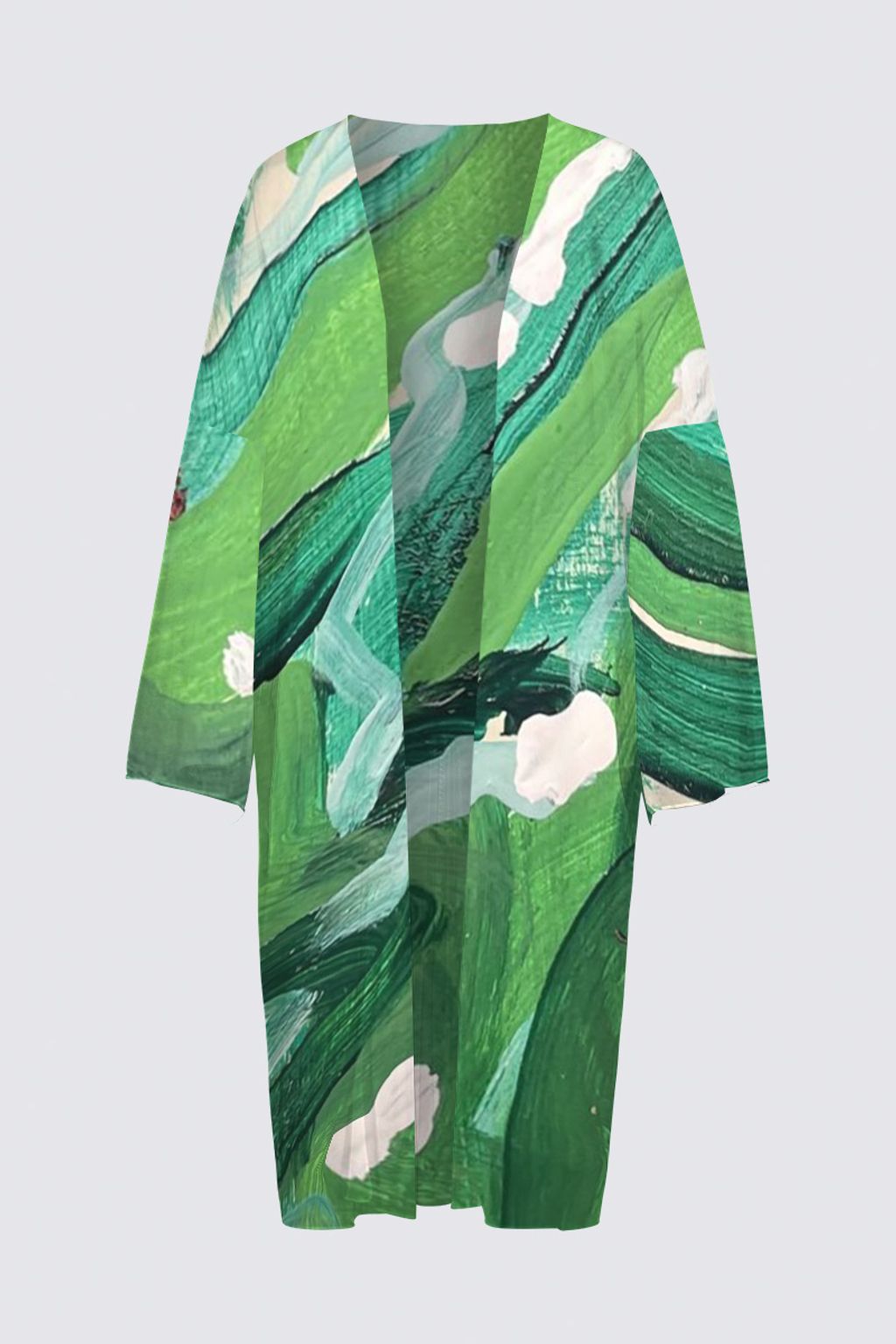 Picture of Green Abstract Elani Kimono