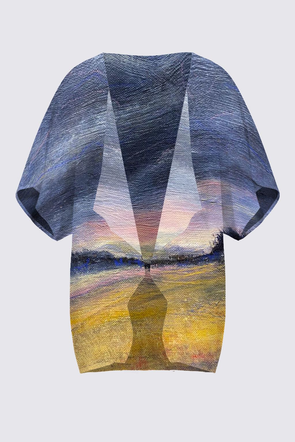 Picture of Meadow Sunset Terry-Ann Short Kimono