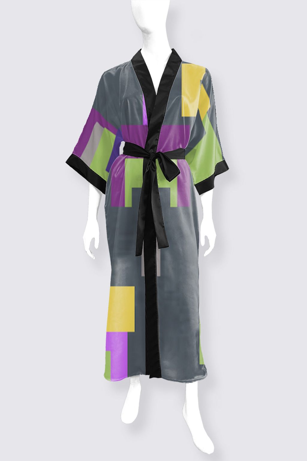 Picture of PAPURIKA Phoenix Long Satin Kimono