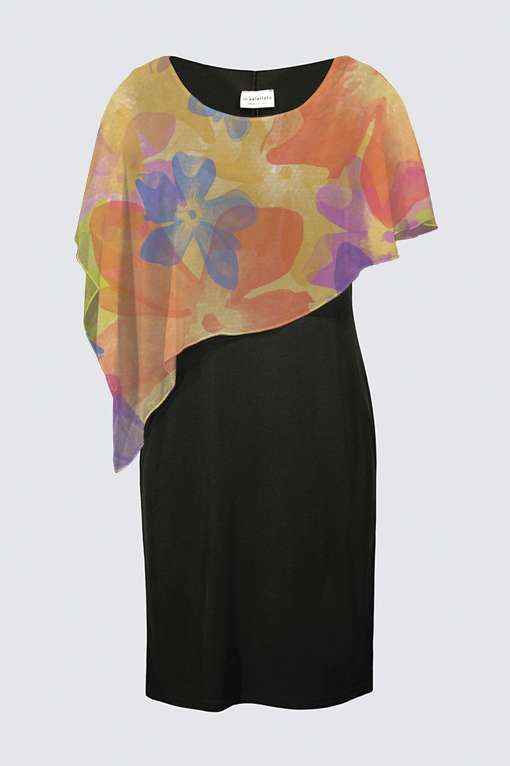 Picture of Watercolor Flowers Joni Cape Dress