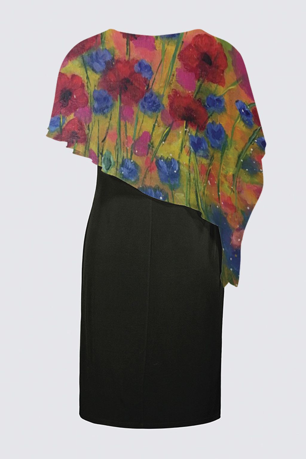 Poppy's Jubilee Joni Cape Dress Le Galeriste Wearable Art Made in