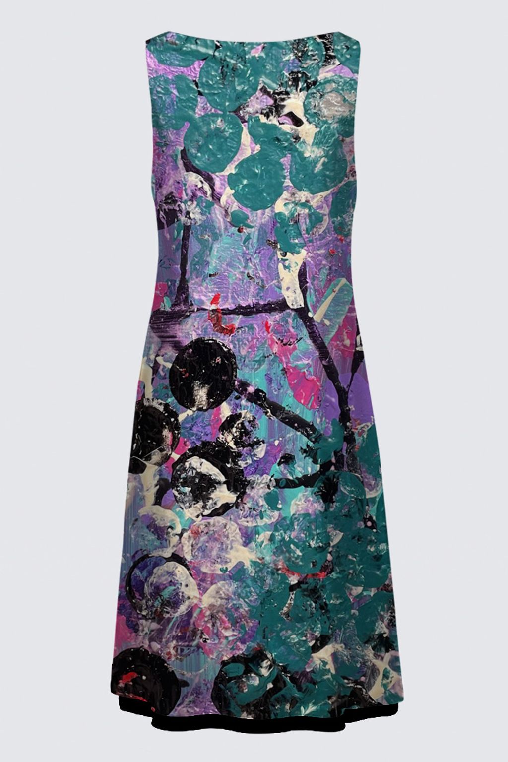 Picture of Purple and Teal Abstract Kate Dress