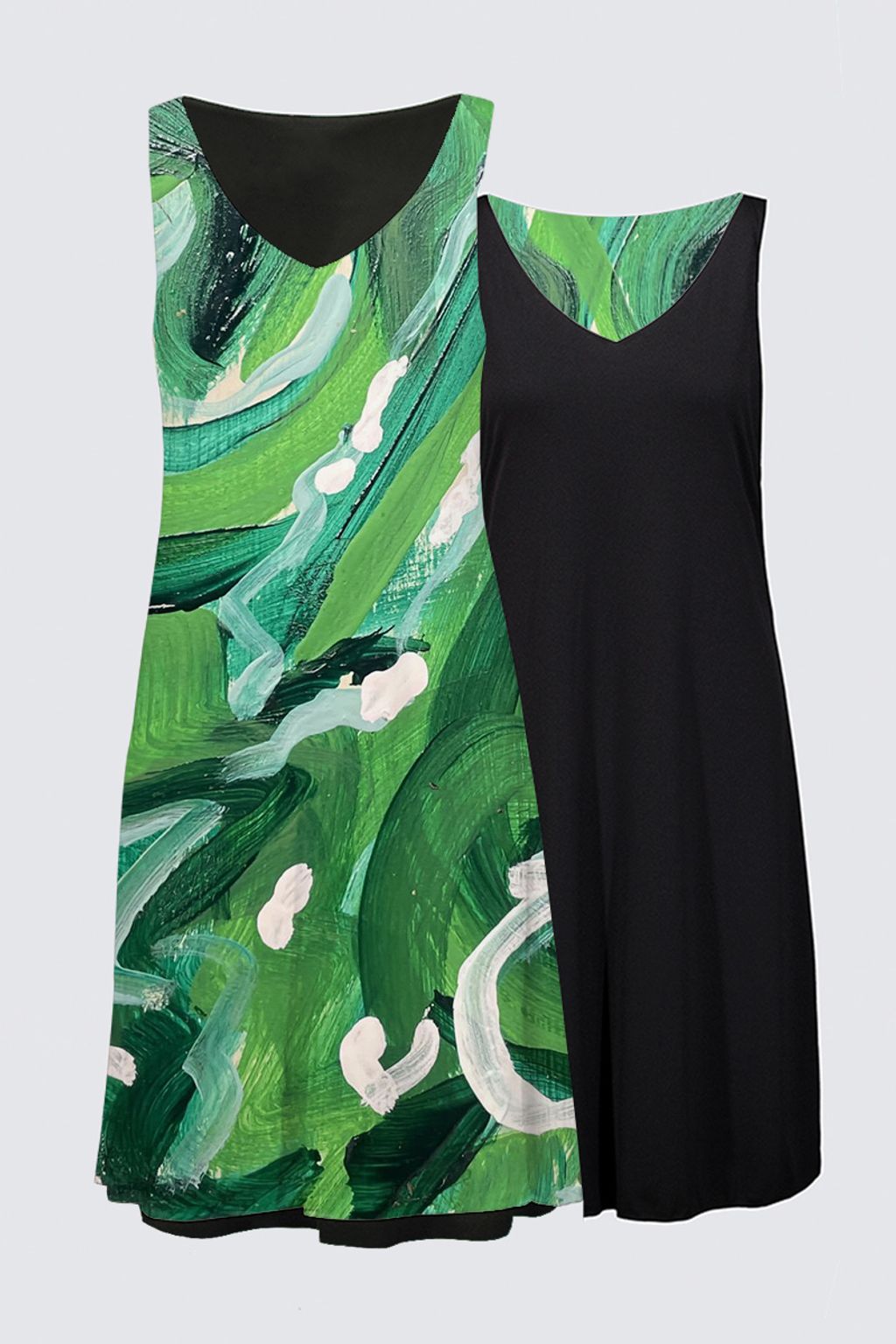 Picture of Green Abstract Kate Dress