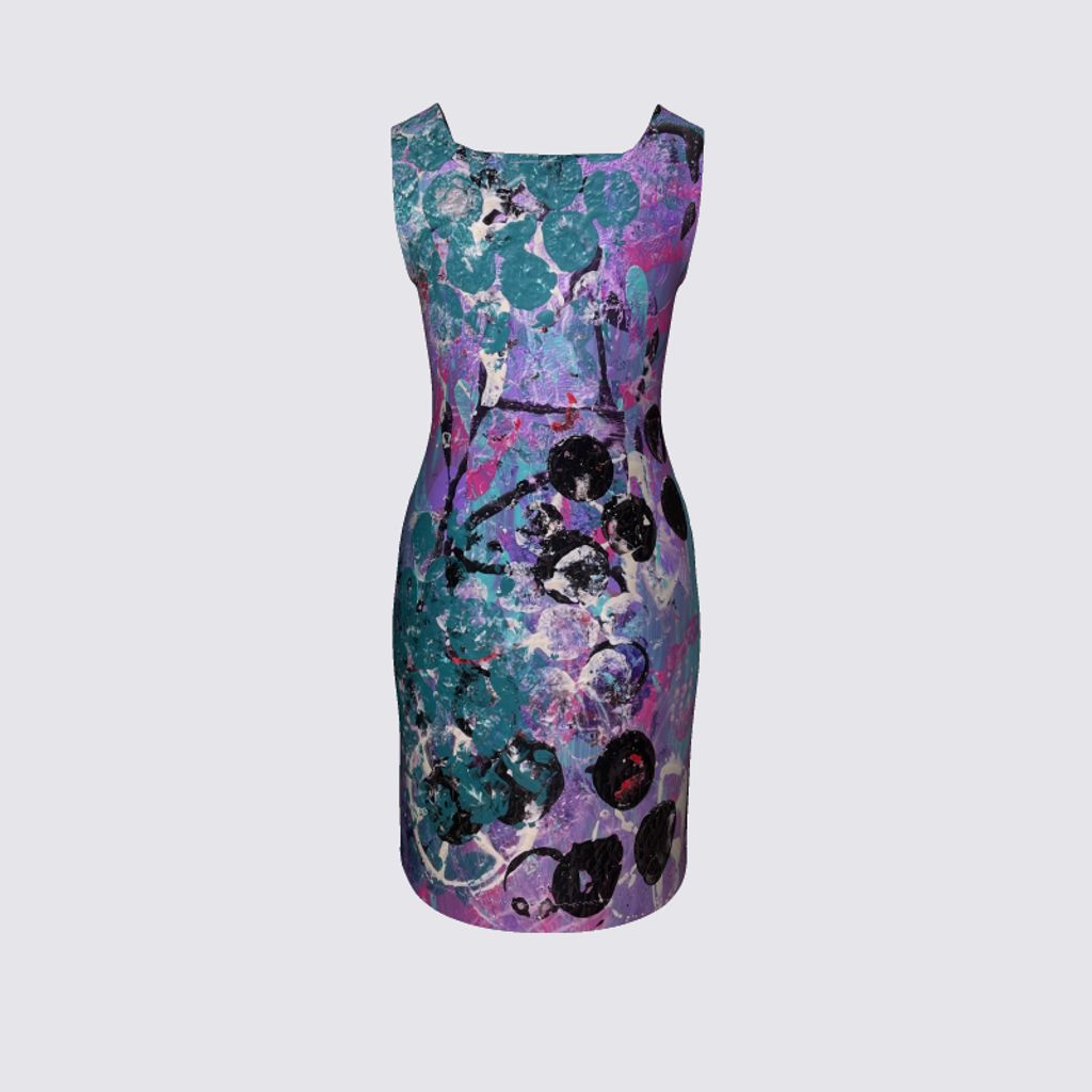 Picture of Purple and Teal Amanda Dress II