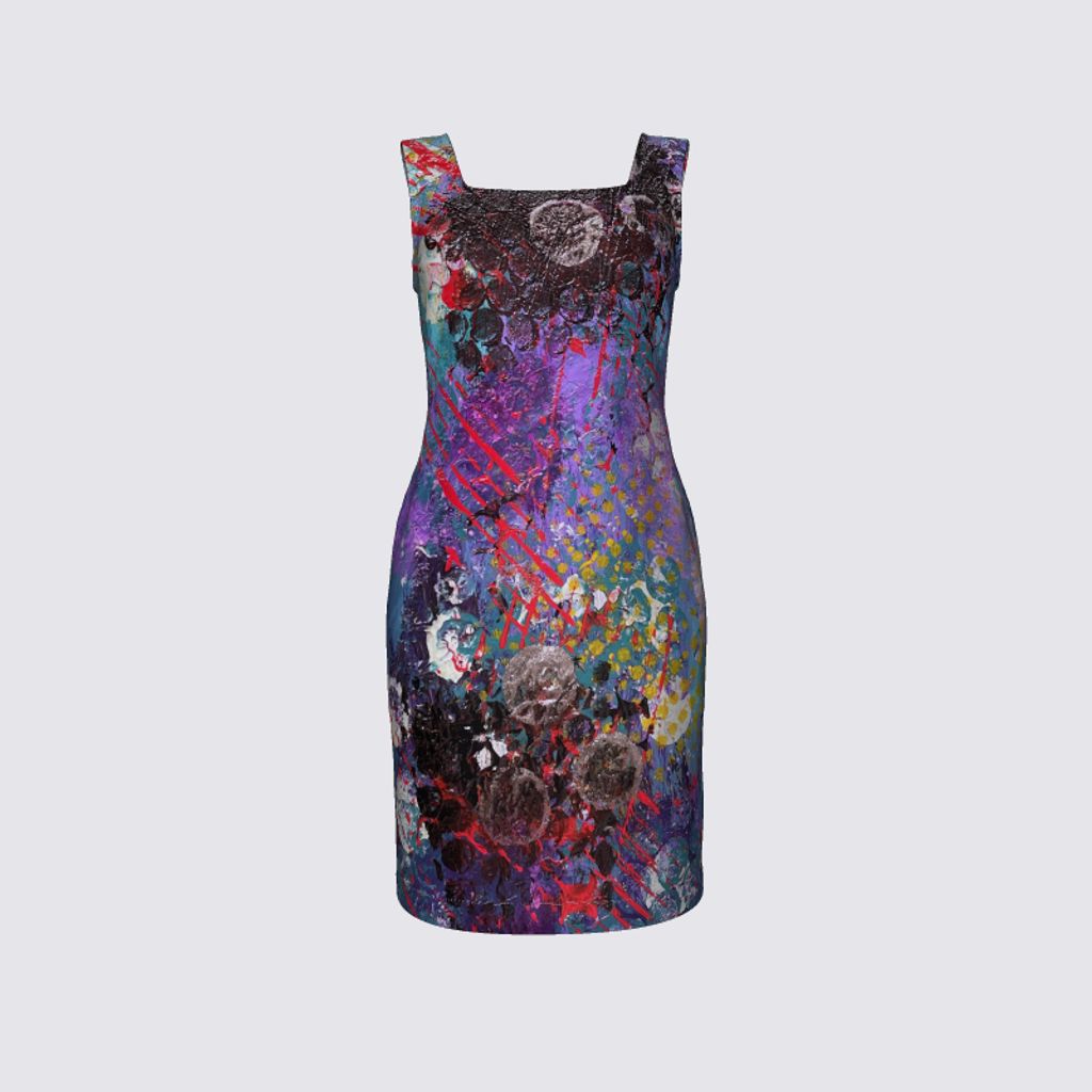 Picture of Multicolored Abstract Amanda Dress II