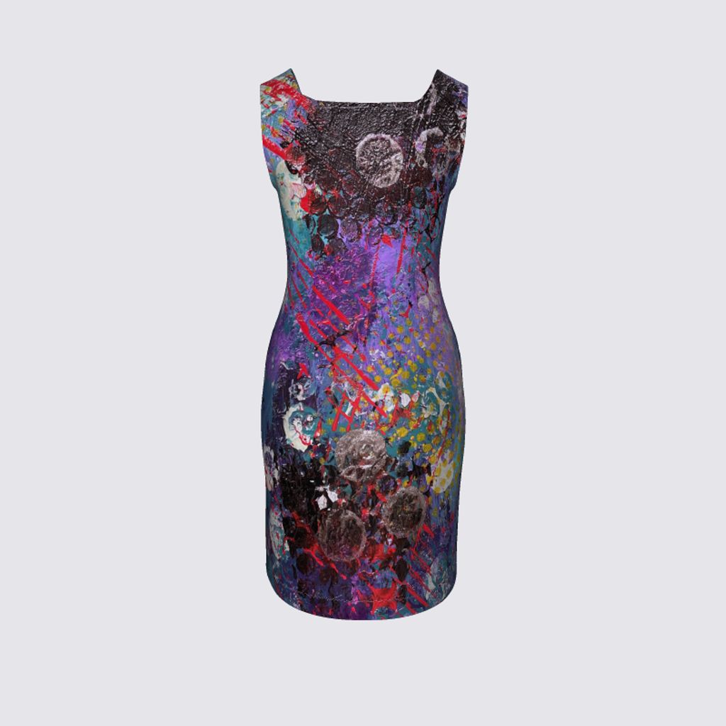 Picture of Multicolored Abstract Amanda Dress II