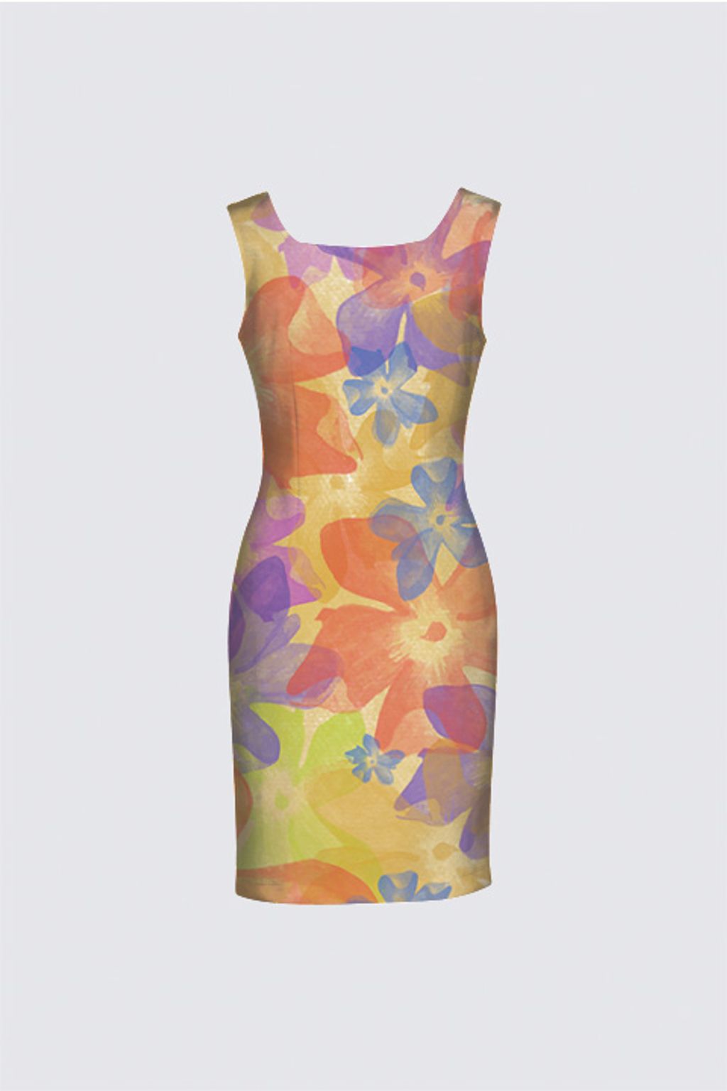 Picture of Watercolor Flowers Amanda Dress II