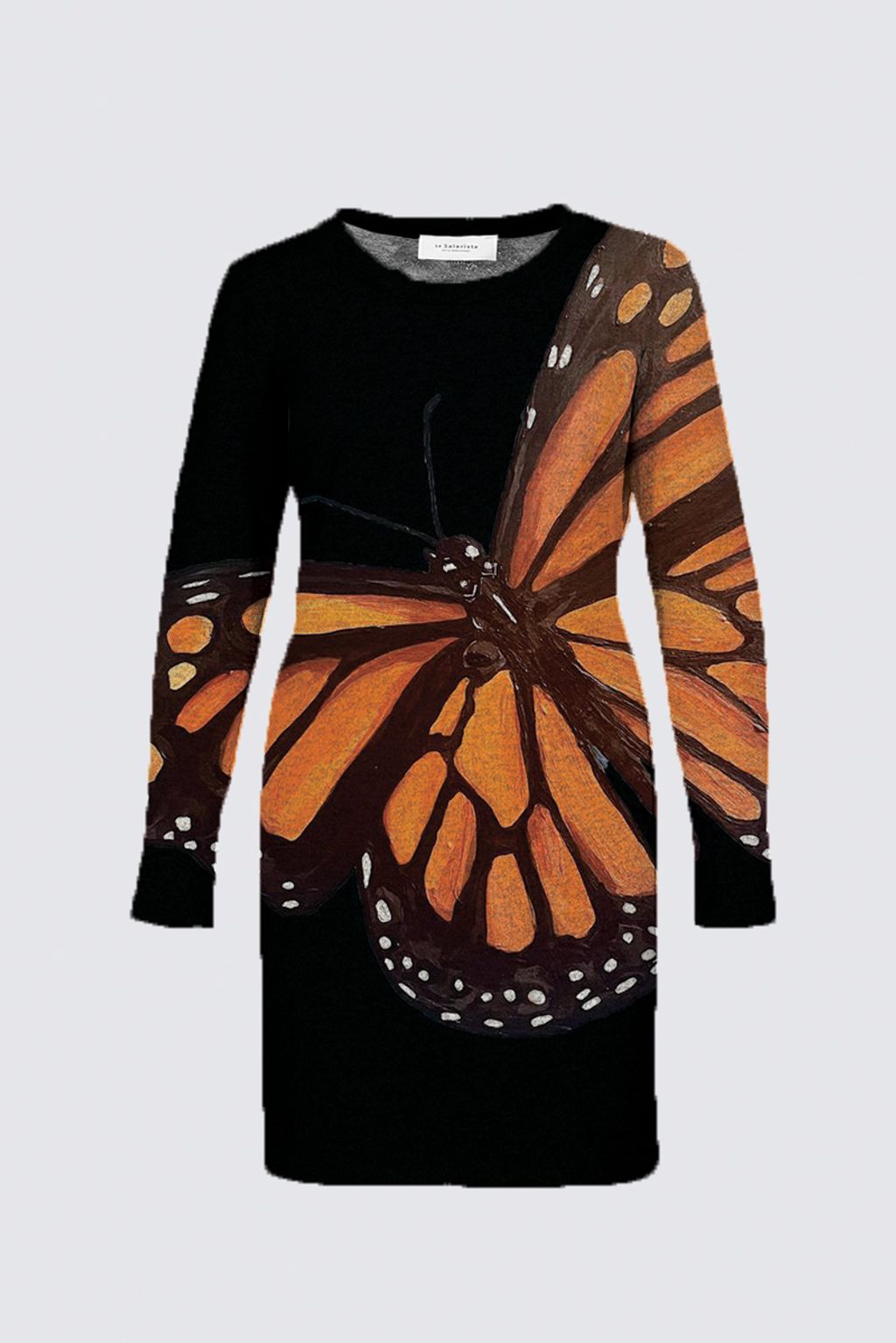 Picture of Butterfly Black Plus-Size Sophia Dress