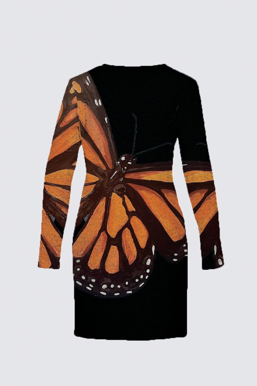 Picture of Butterfly Black Plus-Size Sophia Dress