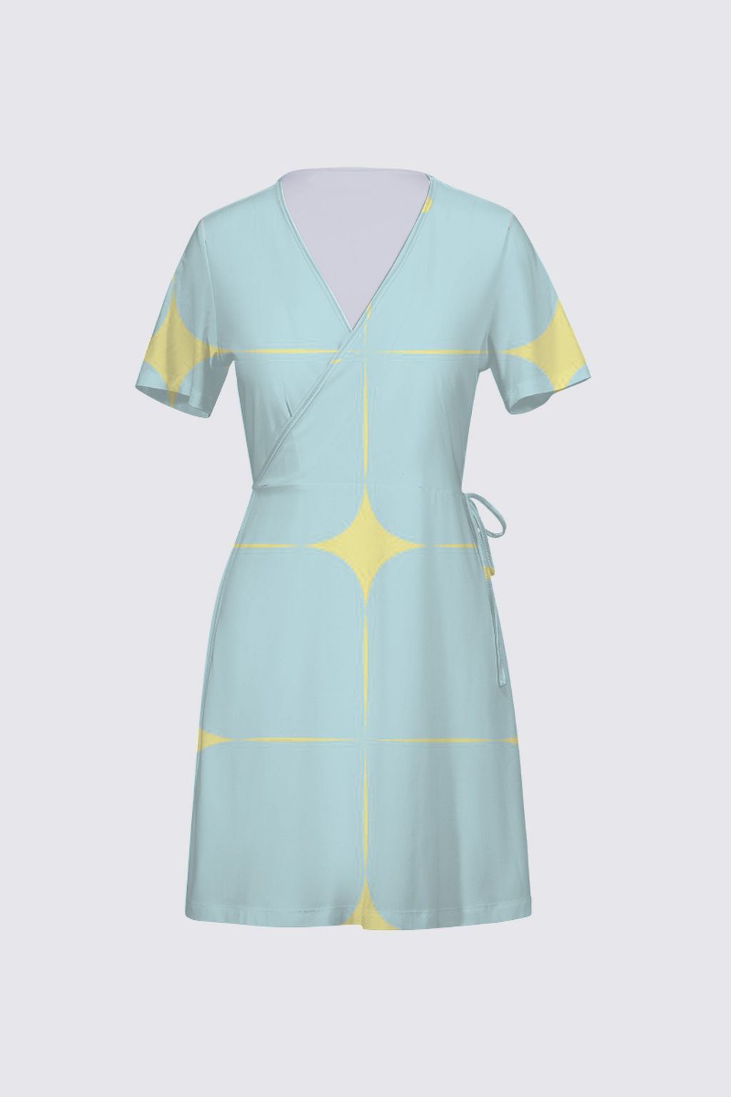 Picture of Blue sky with stars Lea Wrap Dress