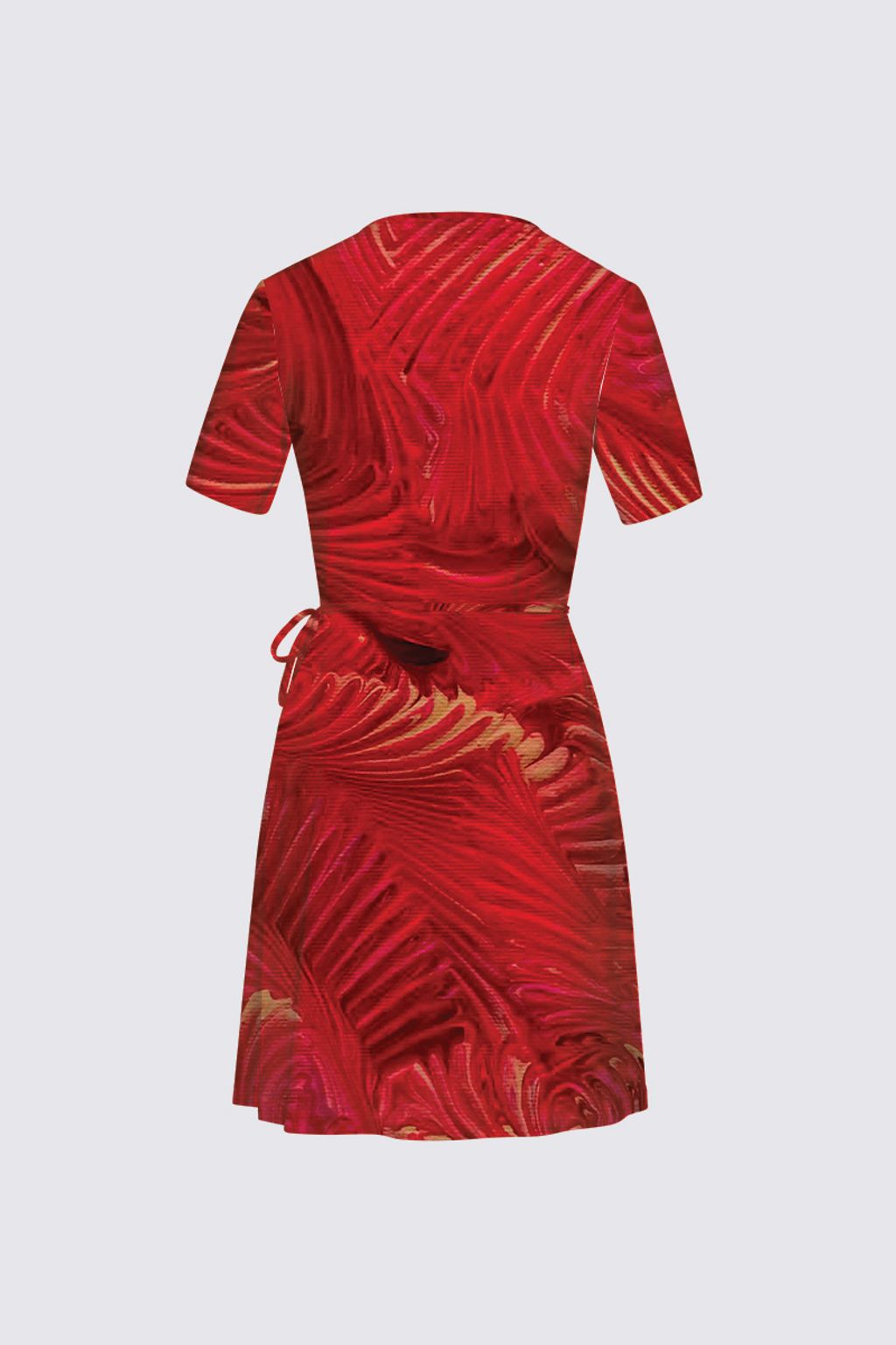 Picture of Strawberry Sweetheart Lea Wrap Dress