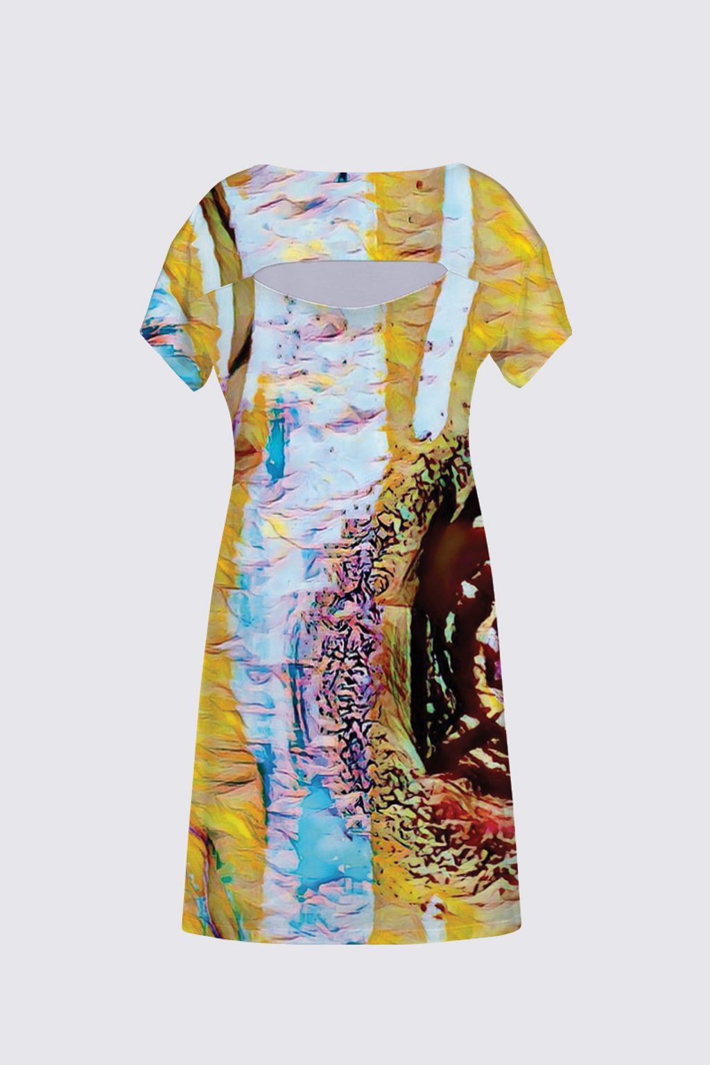 Picture of Solar Abstract Carrie T-shirt Dress