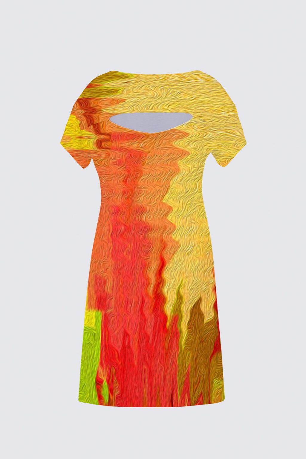 Picture of Vivid Sunset Carrie T-shirt Dress
