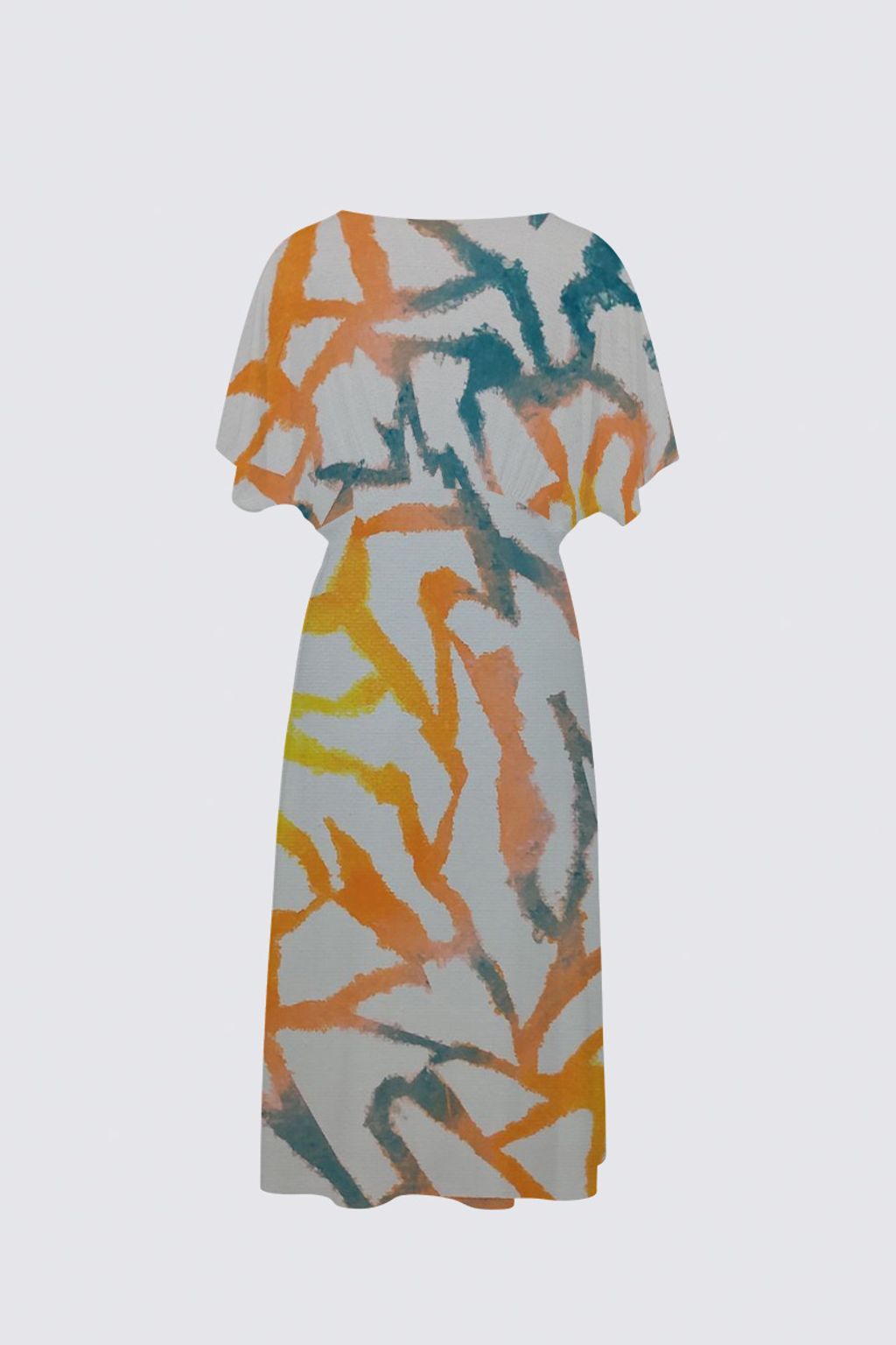 Picture of Cracked light Sarah V-neck Dress