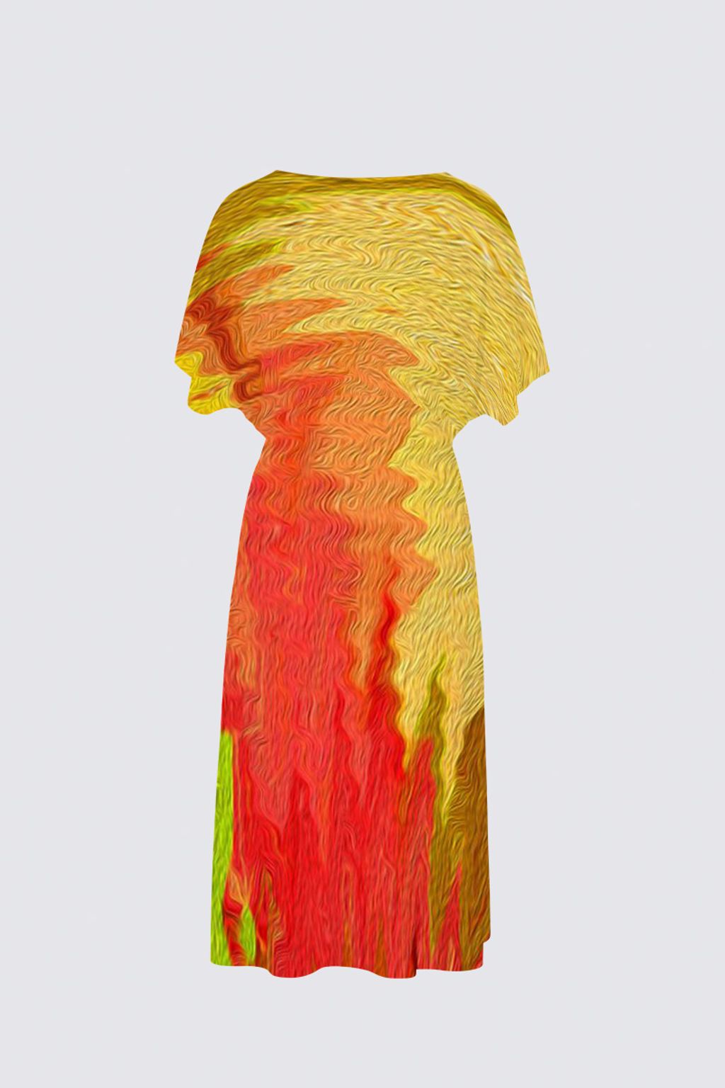Picture of Vivid Sunset Sarah V-neck Dress