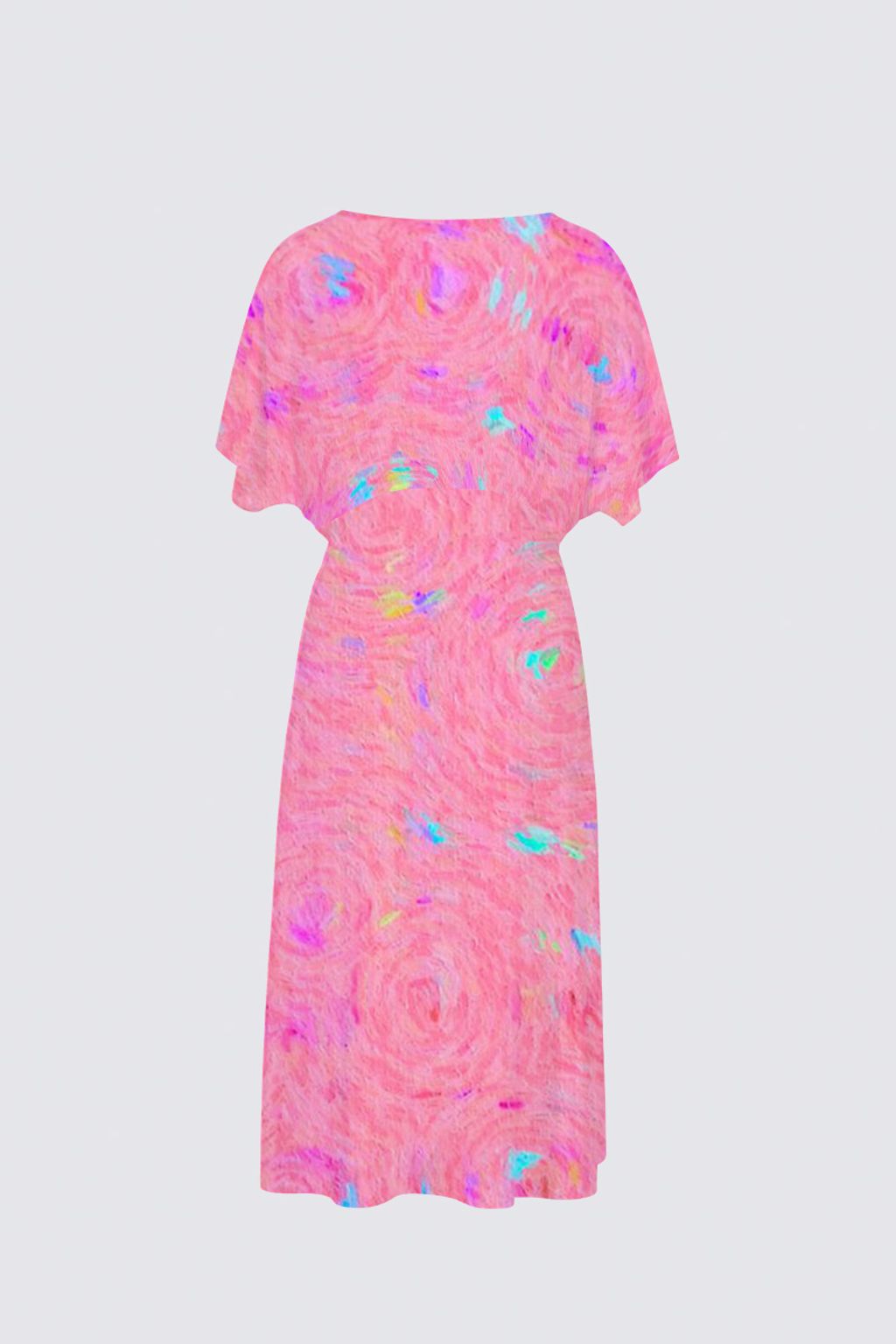 Picture of Perfect peach world  Sarah V-neck Dress