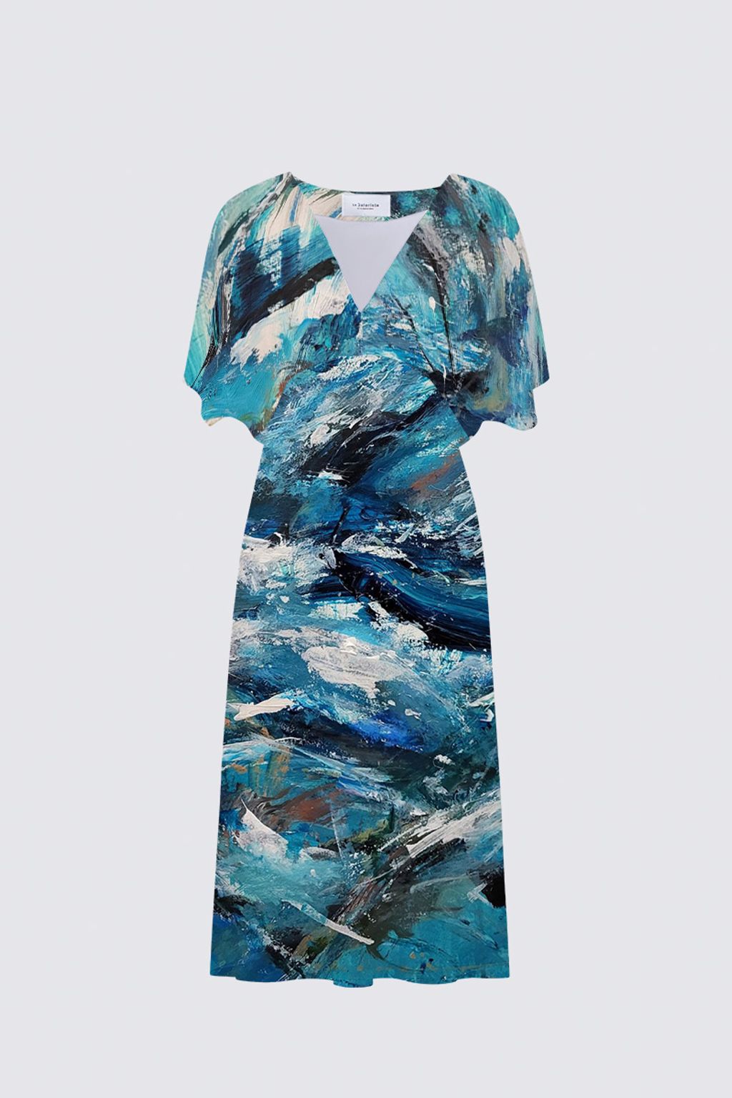 Picture of Waves of Creation Sarah V-neck Dress
