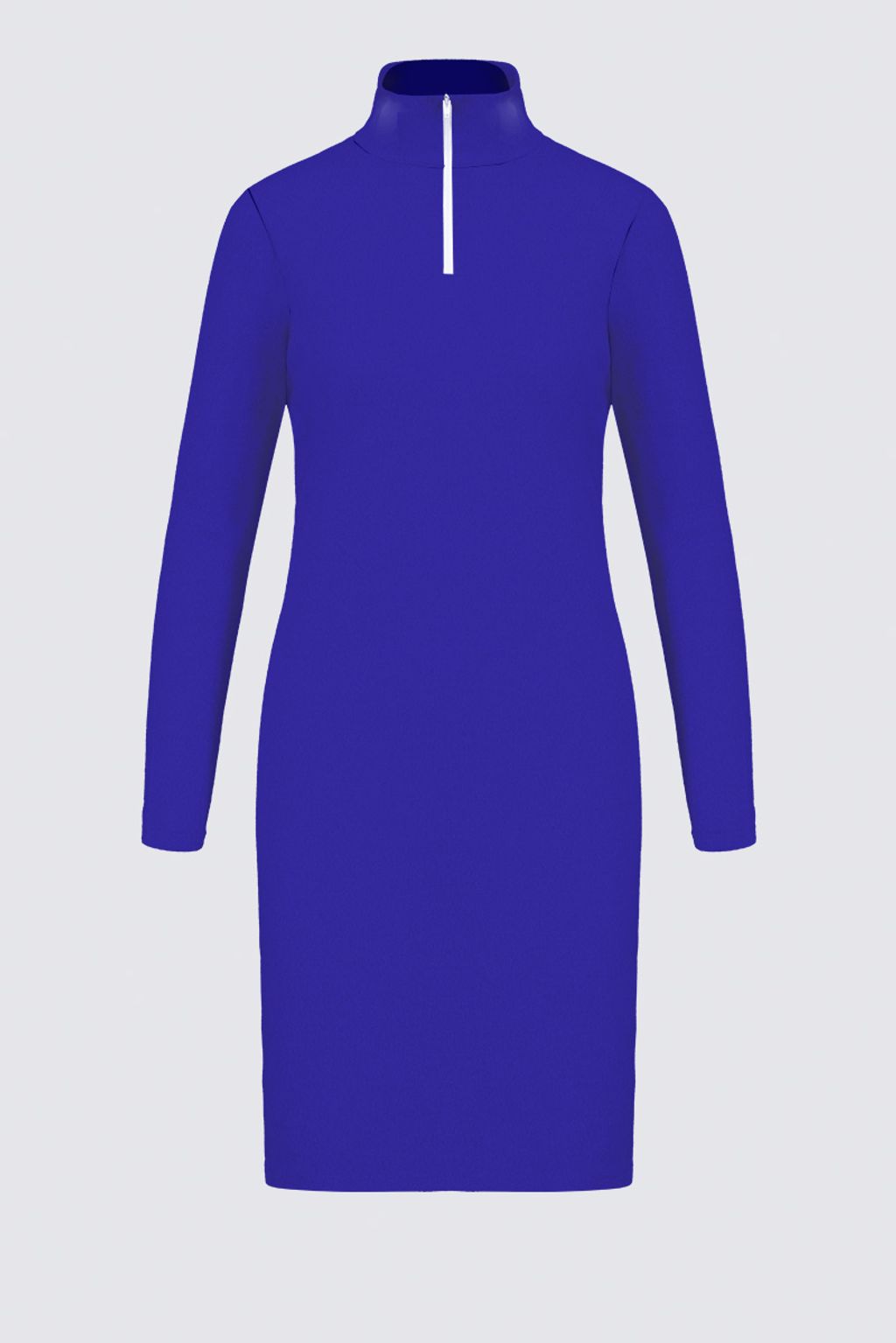 Picture of ROYALTY BLUE Victoire Zip-up Sweater Knit Dress