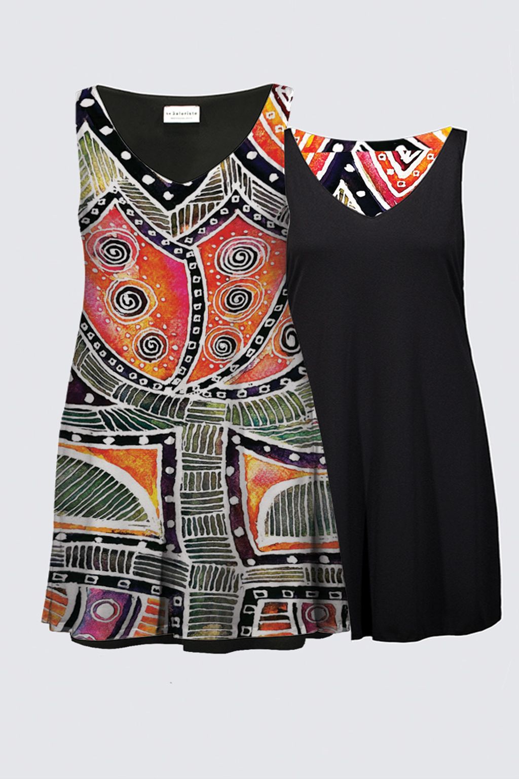 African Tribal Flower 2025 Kate+ Dress -Le Galeriste - Wearable Art ...