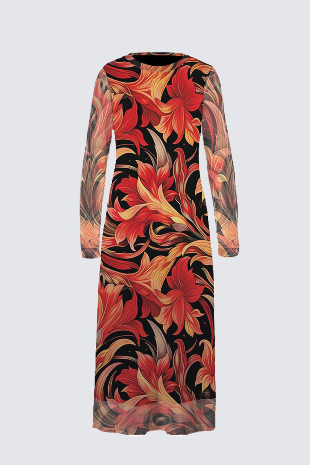 Picture of Autumn Garden Daniela Black Maxi Dress 
